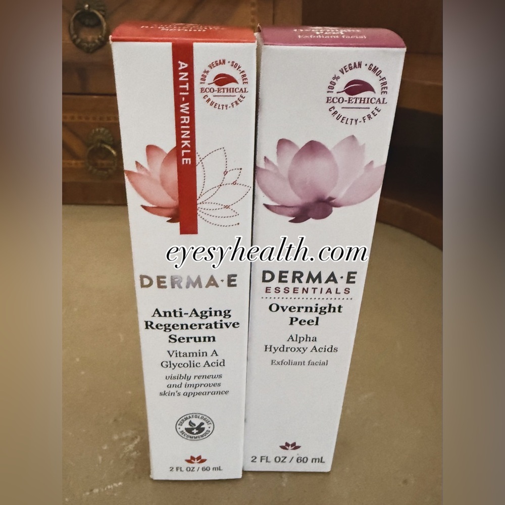 Derma E Anti-Aging Serum and Overnight Peel Set